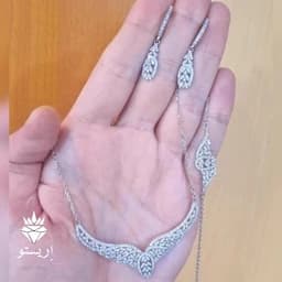 سرویس نقره(سرویس عروسی و نامزدی) سوپر میکرو با عیار 925 و آبکاری طلاسفید کیفیت درجه 1 — تصویر ۵