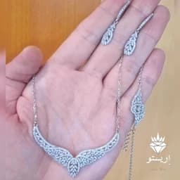 سرویس نقره(سرویس عروسی و نامزدی) سوپر میکرو با عیار 925 و آبکاری طلاسفید کیفیت درجه 1 — تصویر ۴