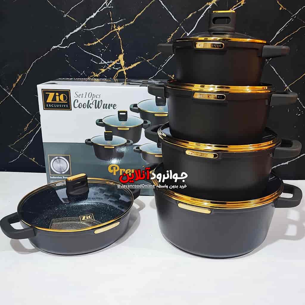 سرویس قابلمه زیو Zio ZCS-8600 گرانیت 10 پارچه کرایه در محل