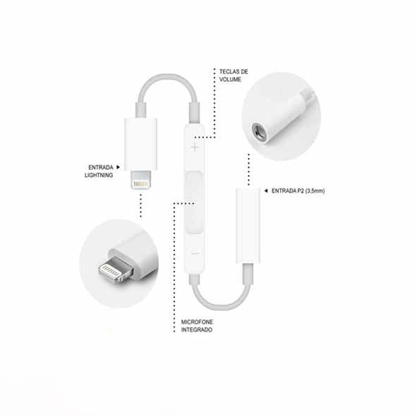 کابل تبدیل Lightning به صدا (AUX) GFUZ مدل AD-03 — تصویر ۴