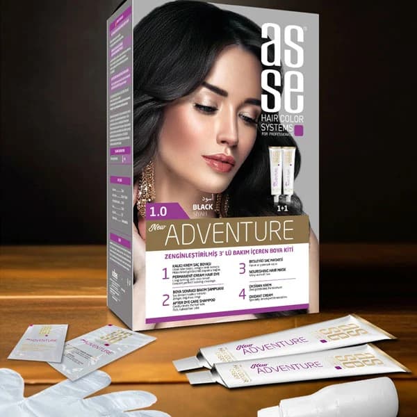 رنگ مو آسه شماره 1 مشکی — تصویر ۶