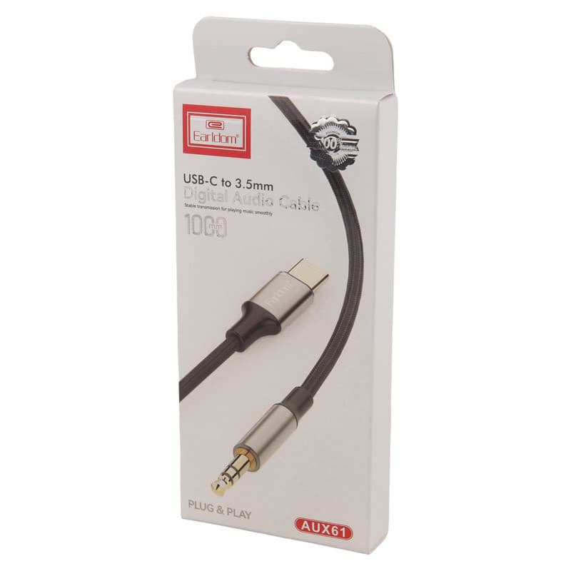 کابل تبدیل Type-C به AUX ارلدام ET-AUX61 طول 1 متر — تصویر ۳