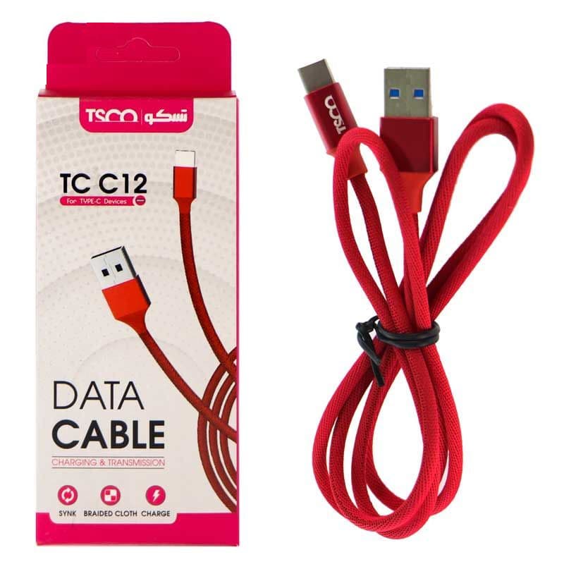 کابل تبدیل USB به USB-C تسکو مدل TC C12 طول 1 متر
