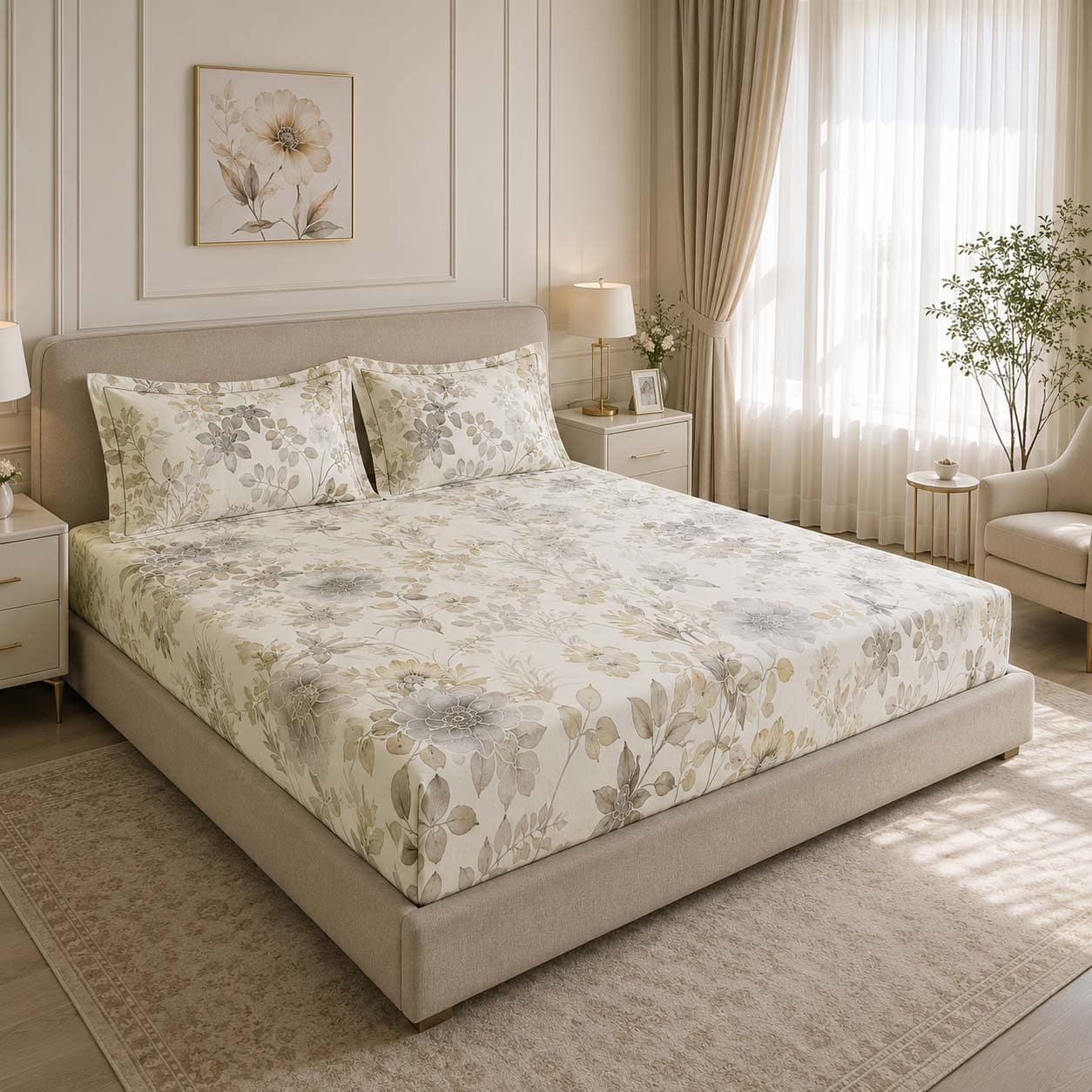 ملحفه نیم ست دونفره 180 کد 4427
