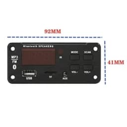 پخش کننده MP3 PLAYER پنلی بلوتوثی 12V مدل Q13-v1 — تصویر ۱۲