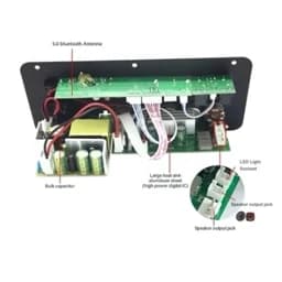 پخش کننده پنل کامل آمپلی فایر HIFI بلوتوثی با خروجی ساب ووفر 100W — تصویر ۱۰