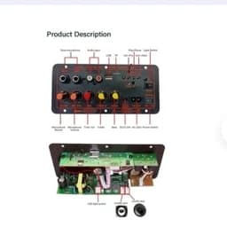 پخش کننده پنل کامل آمپلی فایر HIFI بلوتوثی با خروجی ساب ووفر 100W — تصویر ۷