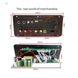 پخش کننده پنل کامل آمپلی فایر HIFI بلوتوثی با خروجی ساب ووفر 100W — تصویر ۵