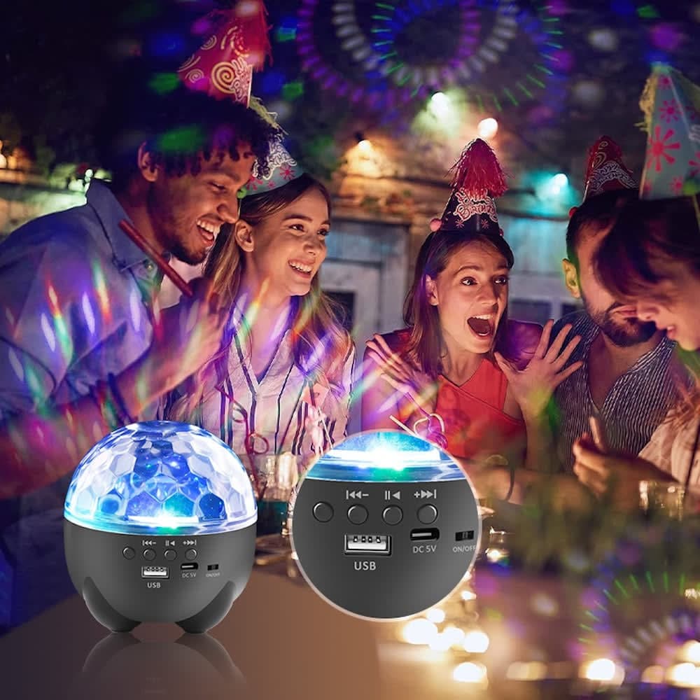 پخش کننده موسیقی و رقص نور پارتی مدل LED Party Light LT-750 — تصویر ۱۲