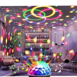 پخش کننده موسیقی و رقص نور پارتی مدل LED Party Light LT-750 — تصویر ۸