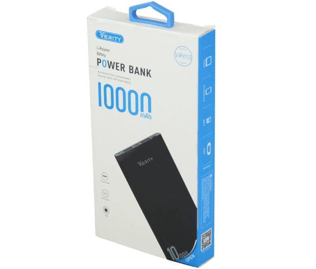 پاور بانک ۱۰۰۰۰ وریتی Verity V-PH113 10.5W
