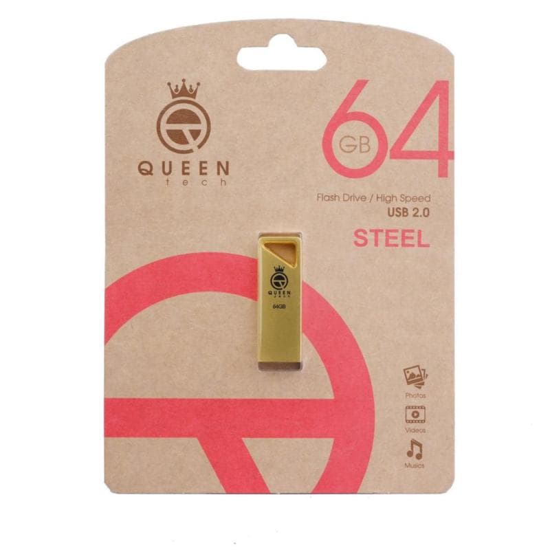 فلش مموری کوئین تک مدل steel ظرفیت 64 گیگابایت — تصویر ۲