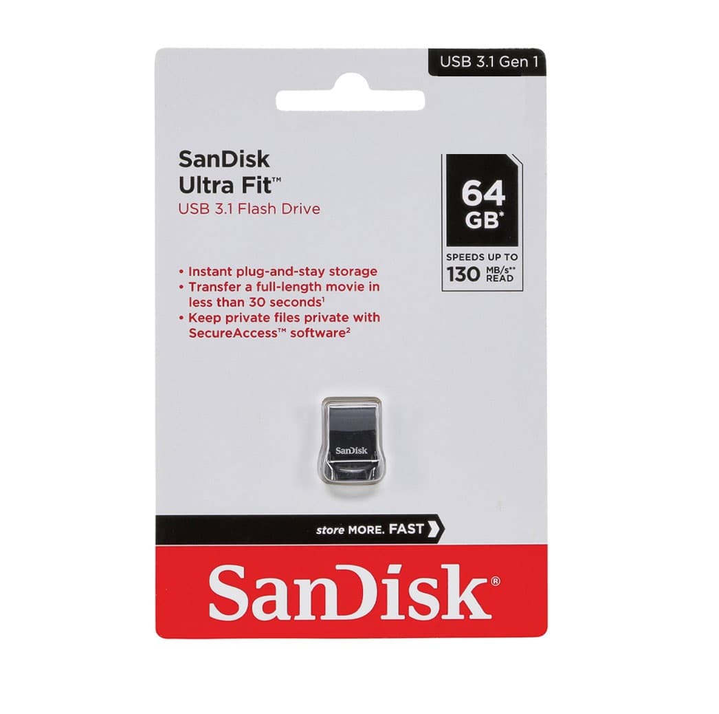 فلش مموری سن دیسک مدل ULTRA FIT USB 3.1 ظرفیت 64 گیگابایت — تصویر ۵
