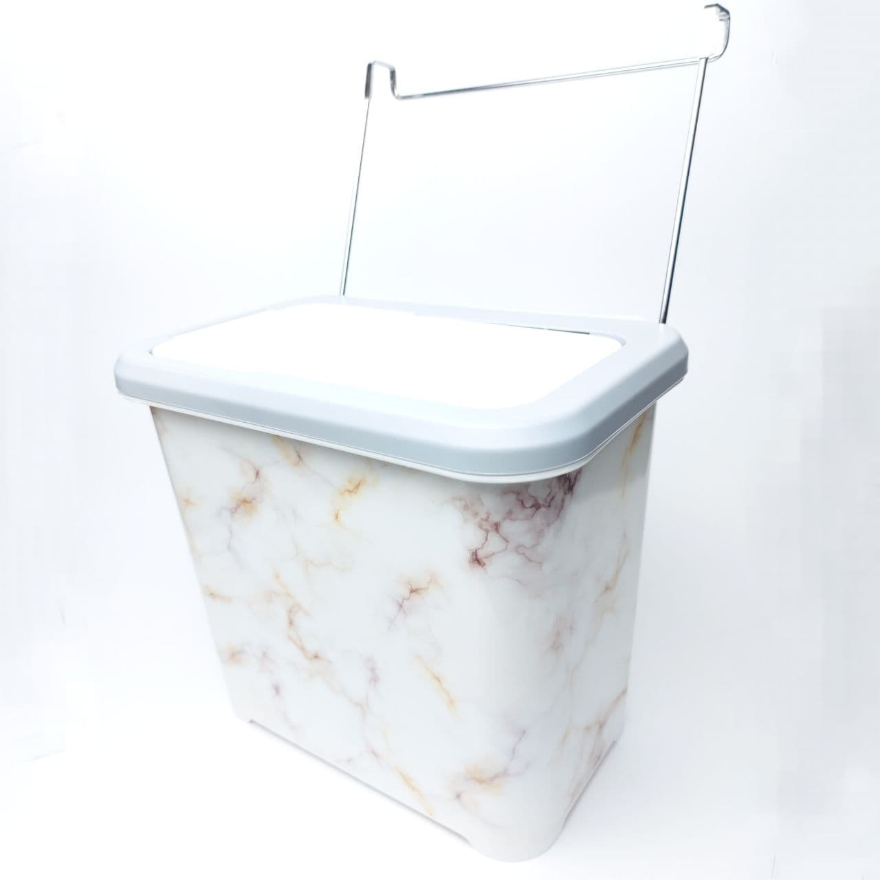 سطل کابینتی ایزی تاچ رزگلد طرح دار کد L996 — تصویر ۸