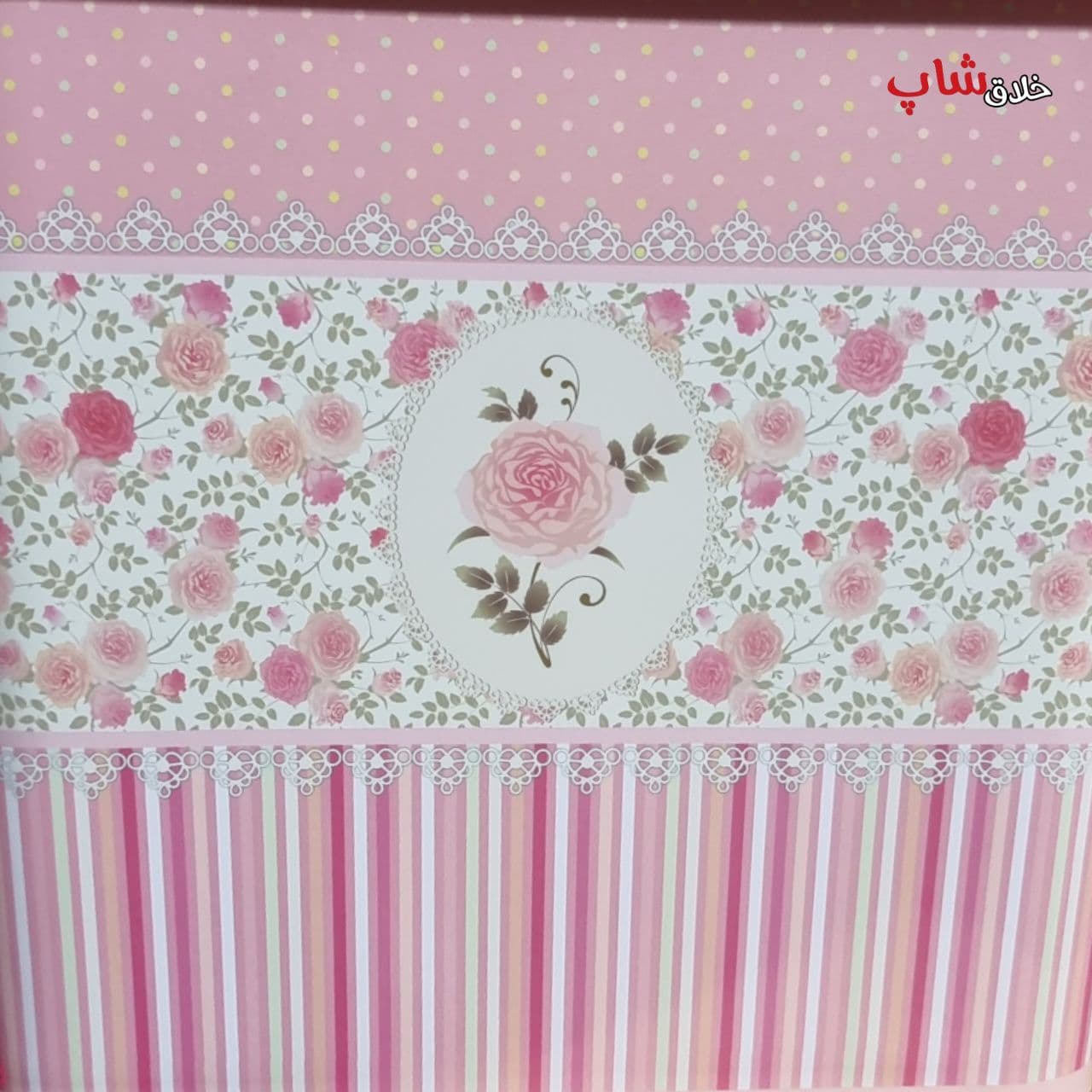 سطل کابینتی ایزی تاچ رزگلد طرح دار کد L996 — تصویر ۹