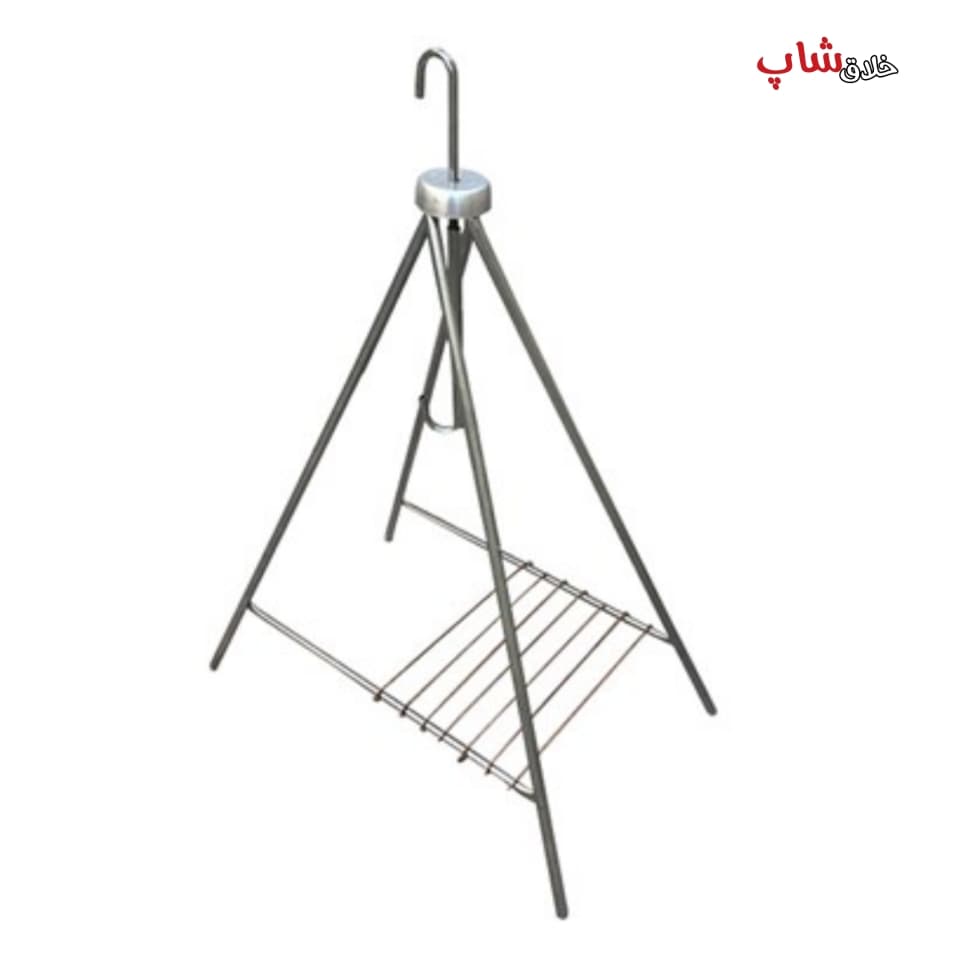 منقل مسافرتی چندکاره بلند مدل سرخپوستی مشکی کد H67