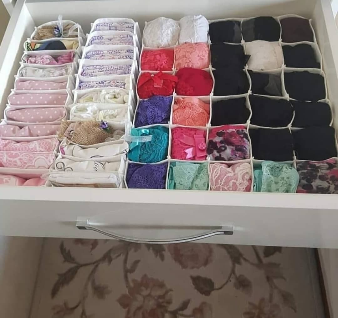 پک کامل نظم دهی کشو و کمد لباس طوسی کد SML2X — تصویر ۷