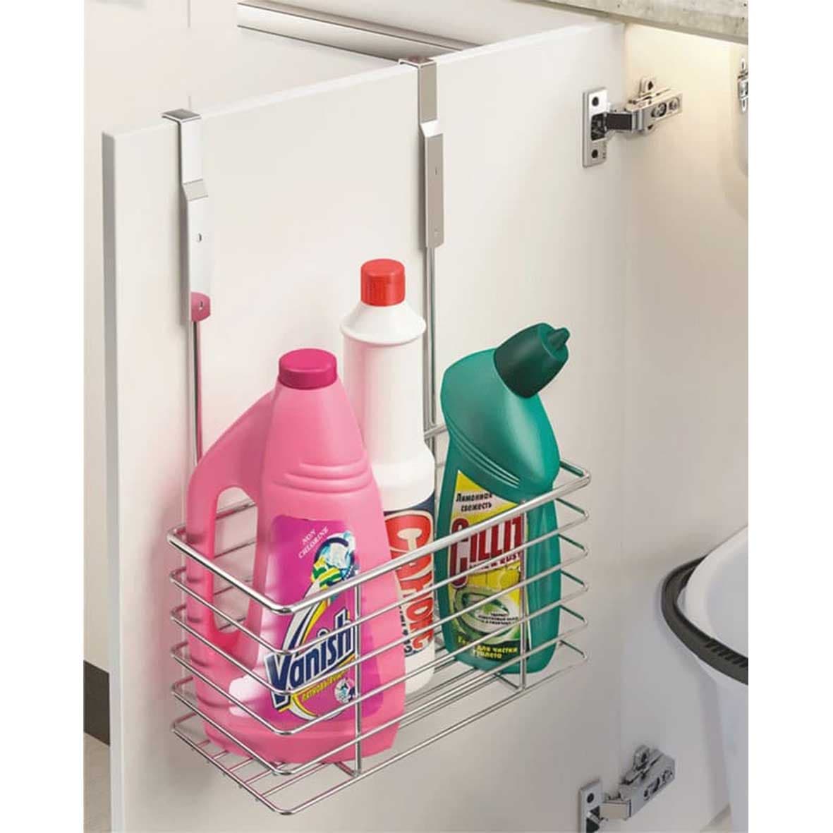 سبد جای مواد شوینده کابینتی استیل کد 2051 — تصویر ۵