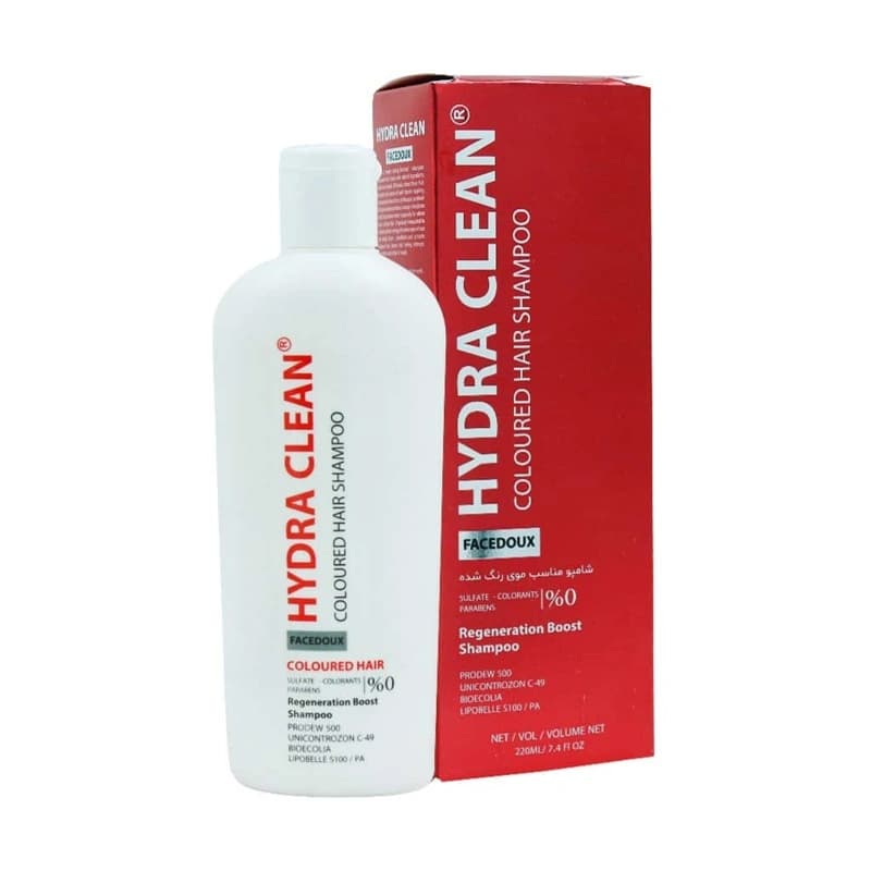 شامپو فاقد سولفات هیدراکلین مناسب موی رنگ شده حجم 220mL — تصویر ۳