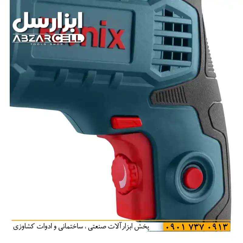 دریل چکشی 2214 رونیکس| 750 وات| 12 ماه گارانتی| اصل| سیم پیچ مسی — تصویر ۱۱