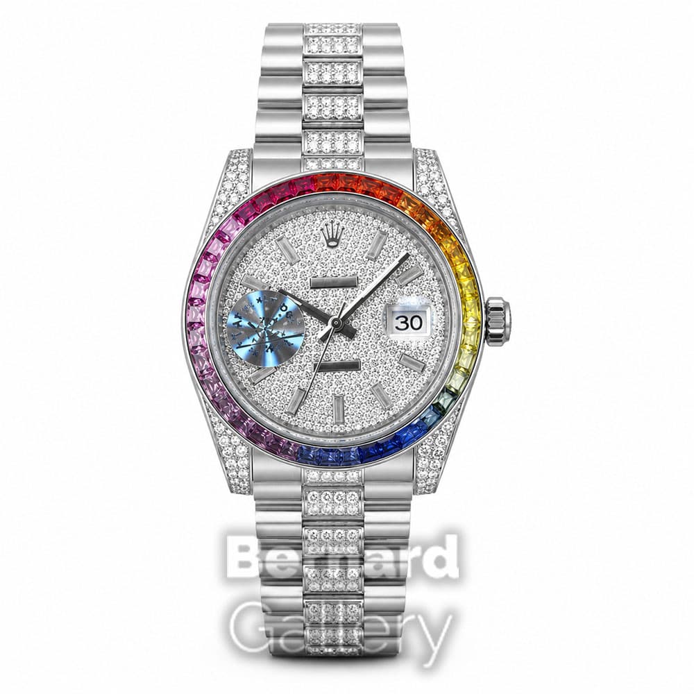 ساعت مچی مردانه رولکس کیفیت مستر Rolex Date-Just Full Diamonds