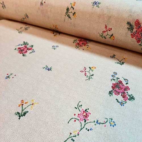 سفره پارچه ای متری چاپی رزین تاژ طرح کوبلن — تصویر ۳