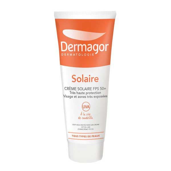 کرم ضد آفتاب بی‌رنگ +SPF50 پوست نرمال تا خشک درماگور — تصویر ۵