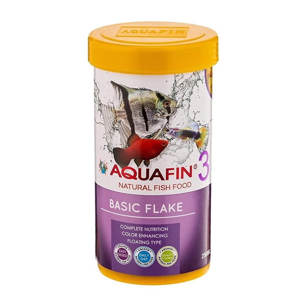 غذای ماهی آکوافین مدل Basic flake وزن 150 گرم