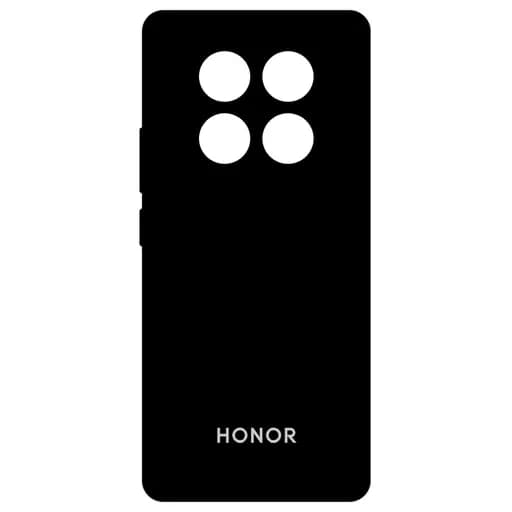 کاور مدل سیلیکونی مناسب برای Honor X9C 5G رنگ مشکی — تصویر ۳