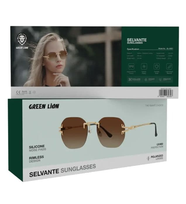 عینک آفتابی گرین لاین مدل Selvante Sunglasses رنگ طلایی — تصویر ۳
