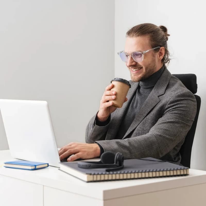 عینک محافظ نور آبی گرین لاین مدل Anti-Blue Light Eyewear بی رنگ — تصویر ۷