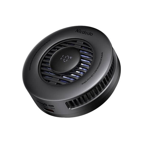 شارژر وایرلس 25 واتی مکدودو و فن خنک کننده مدل CH-8410
