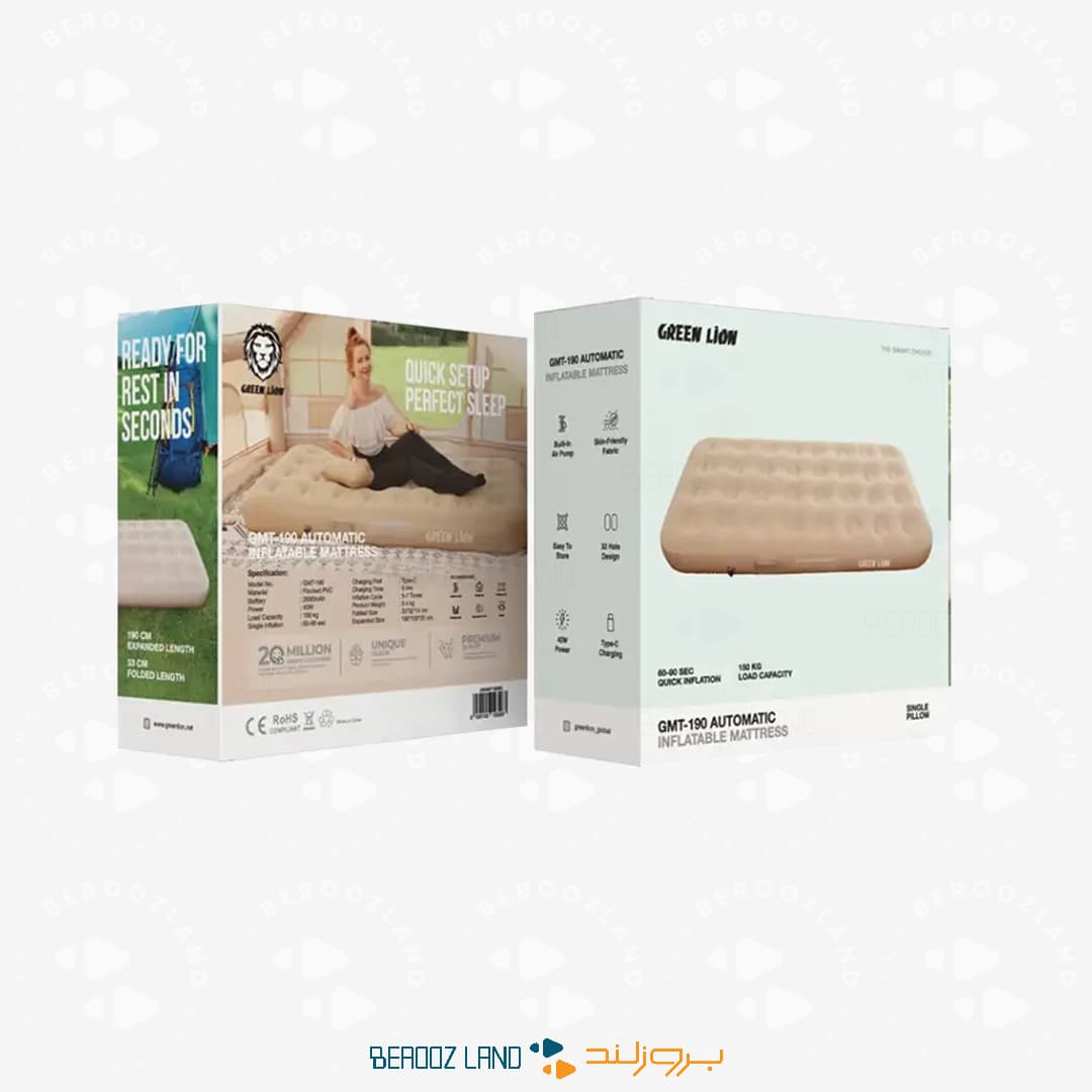 تخت بادی اتوماتیک گرین لاین مدل GMT-190 — تصویر ۵