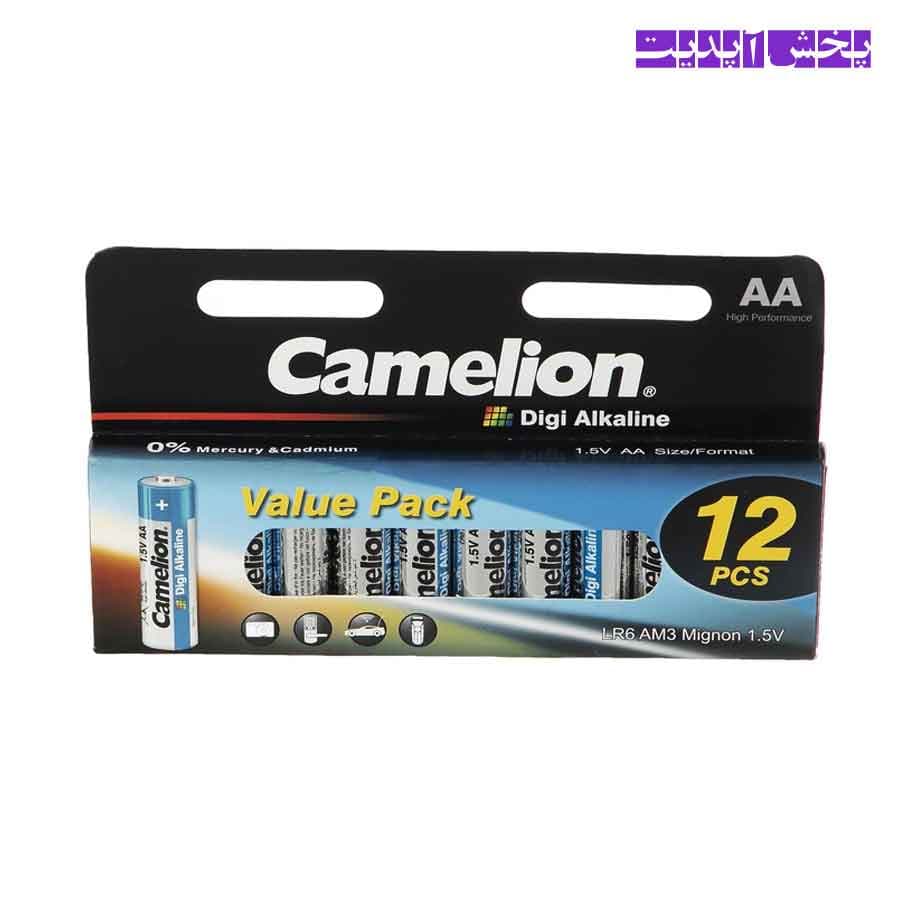 باتری قلمی کملیون Camelion مدل دیجی آلکالاین Digi Alkaline بسته 12 عددی — تصویر ۴