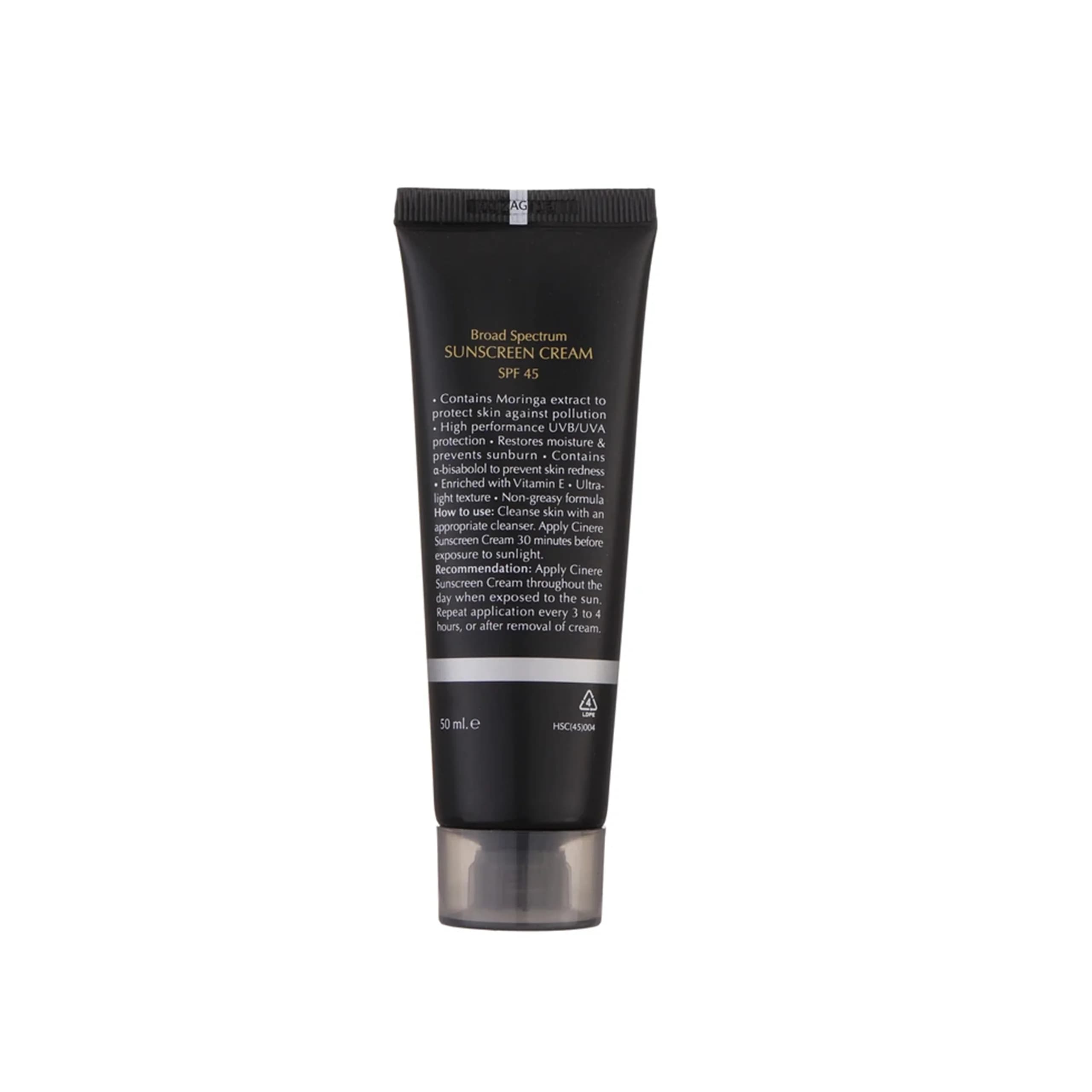 کرم ضدآفتاب آقايان SPF45 سینره حجم 50 میلی‌لیتر/Cinere Sunscreen Cream For Men 50 ml — تصویر ۹
