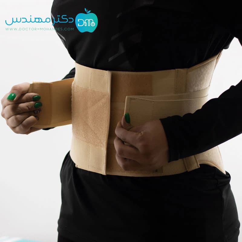 کمربند طبی پد دار سما طب کد4025 — تصویر ۹