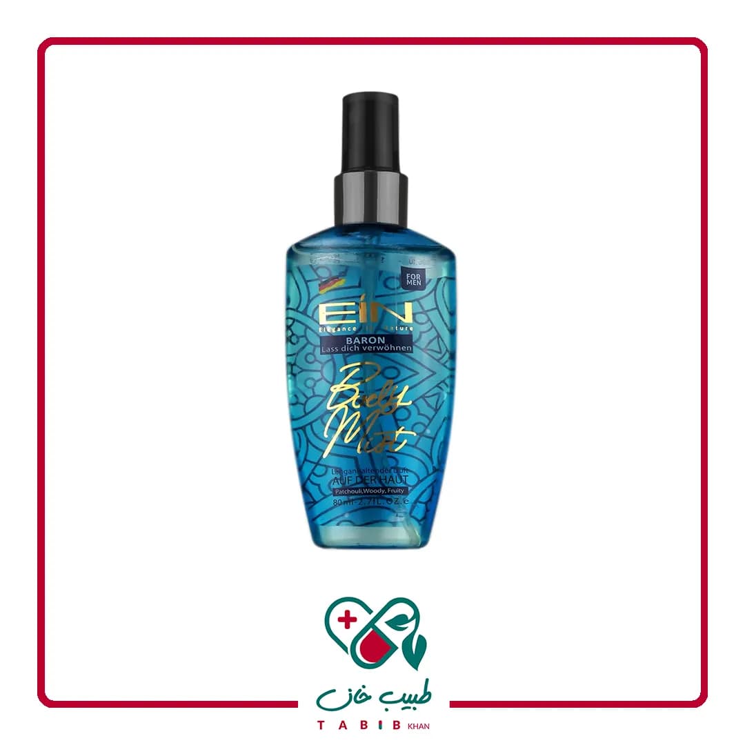 بادی اسپلش مردانه ای آی ان مدل Baron حجم 80 میل/EIN Baron Body Splash FOR Men 80 ML