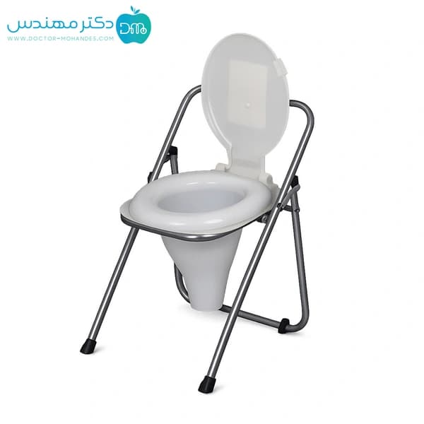 توالت فرنگی تاشو بدون دسته رویال مد با قیف — تصویر ۲