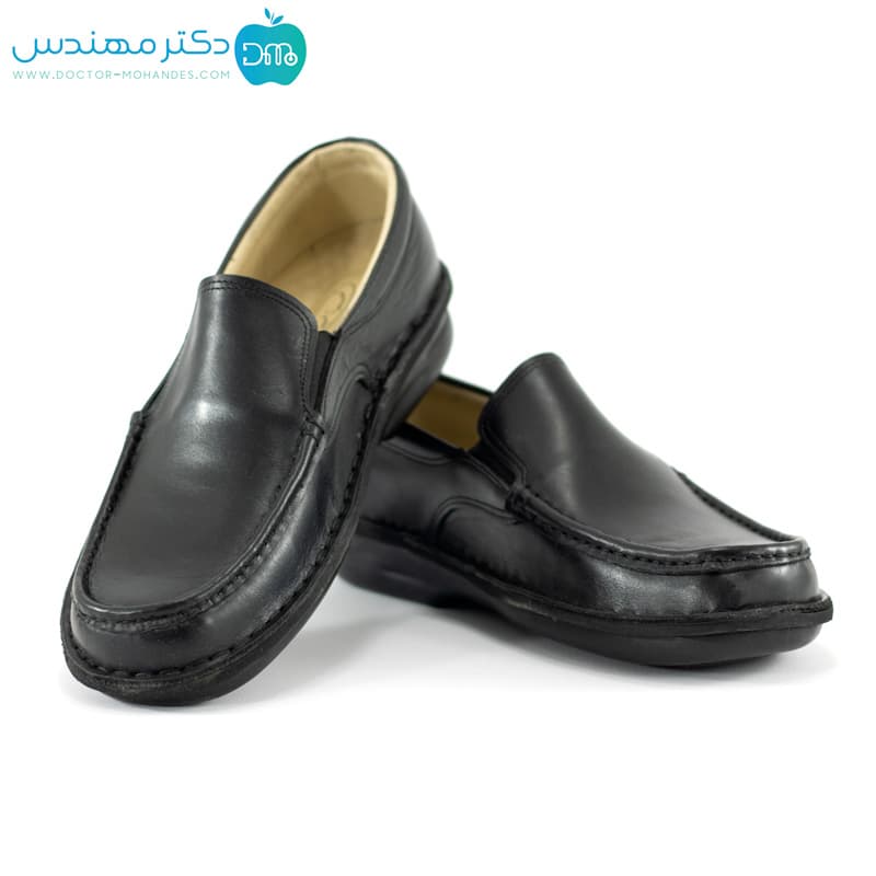 کفش طبی مردانه تمام چرم مدل 1003