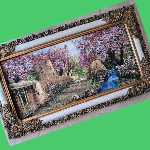 تابلو فرش شکوفه