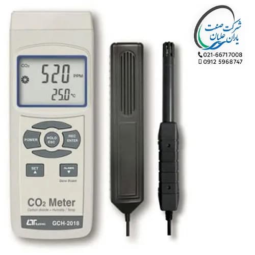 CO₂ سنج / دماسنج / رطوبت سنج مدل GCH‑2018 برند لوترون — تصویر ۲