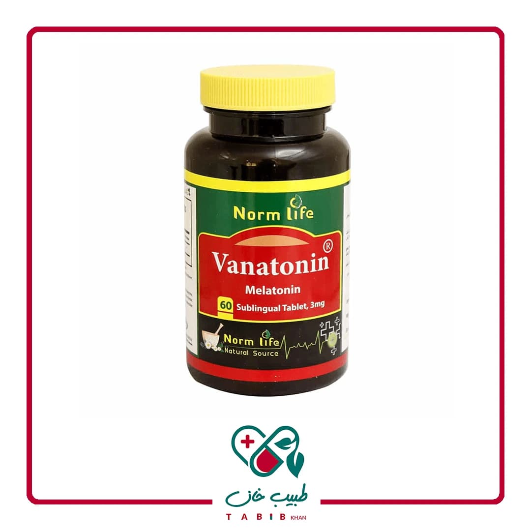قرص زیر زبانی واناتونین ملاتونین 3 میلی گرم نورم لایف/Norm Life Melatonin Vanatonin