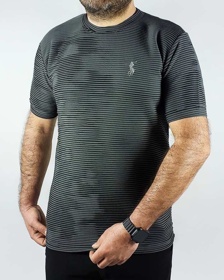 تیشرت آستین کوتاه زغال سنگی Polo مدل 1439 — تصویر ۲