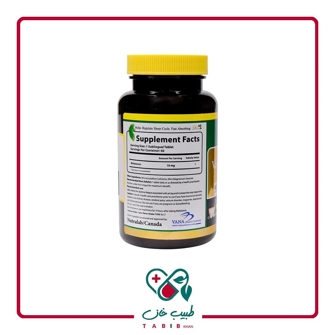 قرص زیر زبانی واناتونین گلد 10 نورم لایف/Norm Life Vanatonin Gold 60 Tabs — تصویر ۵