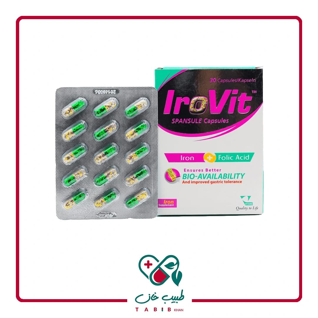 کپسول آیروویت ویتان ۳۰ عددی/Vitane IroVit 30 Caps — تصویر ۳