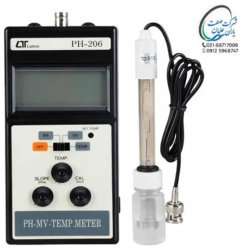 اسید سنج ترمومتردار دیجیتال مدل PH-206 برند لوترون