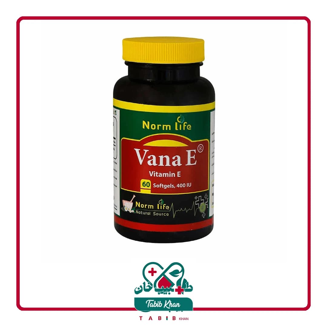کپسول نرم ویتامین E 400 واحد نورم لایف 60 عدد/Norm Life Vana-E 60 Caps