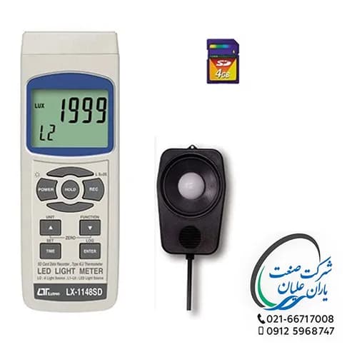 LED تستر و لوکس متر مدل LX-1148SD برند لوترون — تصویر ۲