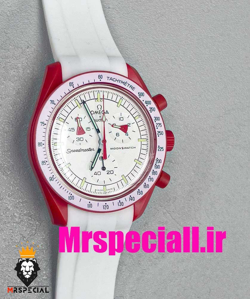 ساعت مچی امگا سواچ مدل مأموریت به مریخ OmegaSwatch Moonswatch 020773 — تصویر ۳