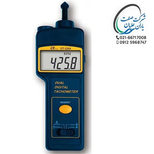دورسنج نوری-مکانیکی(لیزردار) مدل DT-2268 برند لوترون — تصویر ۲